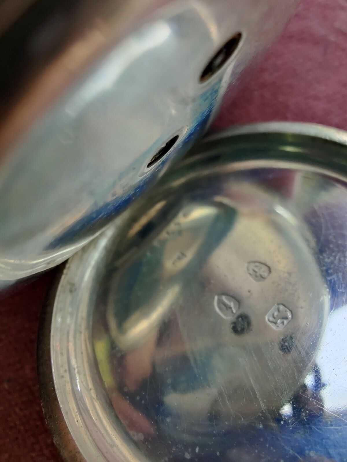 ceas vechi de buzunar din argint