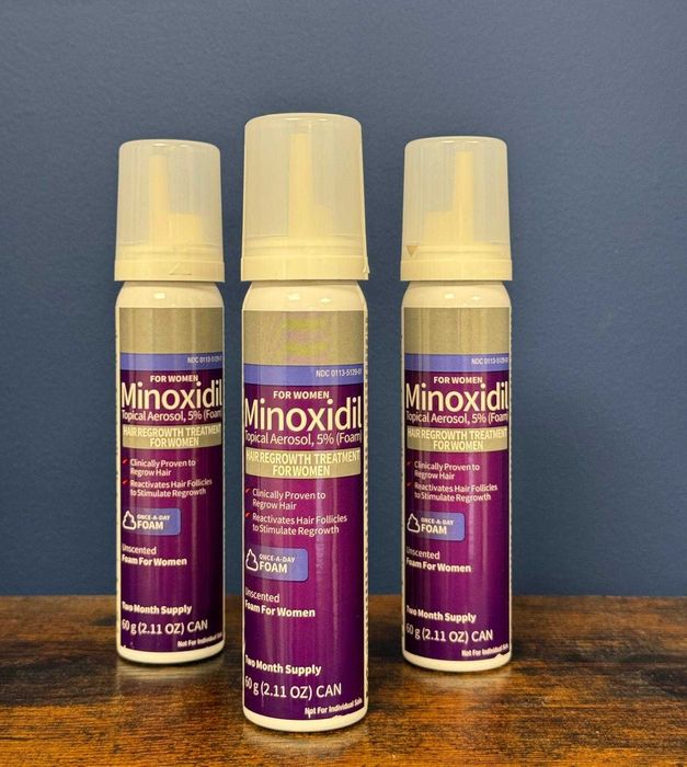 Kirkland Minoxidil 5% pentru Femei /Spuma Fara Parfum, 6 luni aplicare