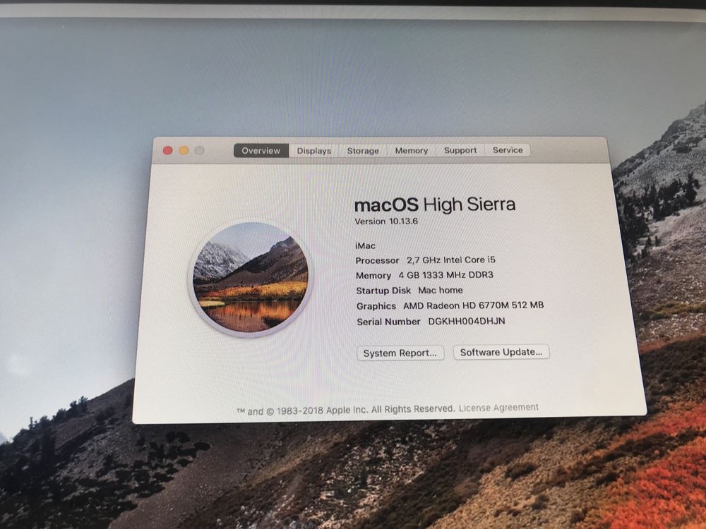 iMac 21.5 inch mid 2011