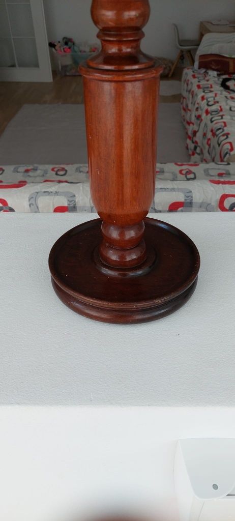 Lampa veioza vintage colectie lemn masiv Anglia 1951 Palmers Hebburn