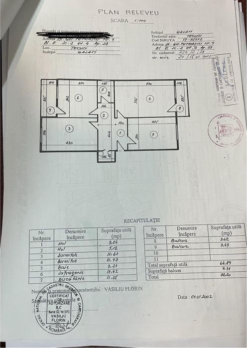Apartament 3 camere decomandate + Garaj cu beci