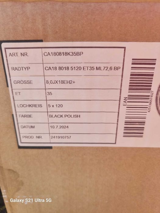 Нови джанти за бмв и опел Carmani 18 5×120 ет35