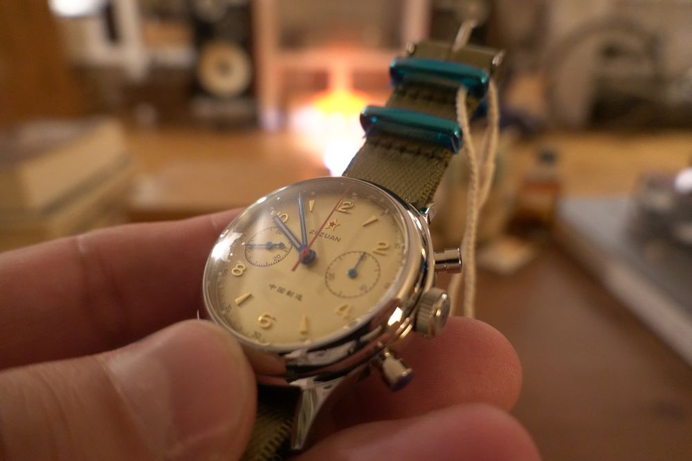 Ceas mecanic SEAGULL 1963 Nou, cutie.