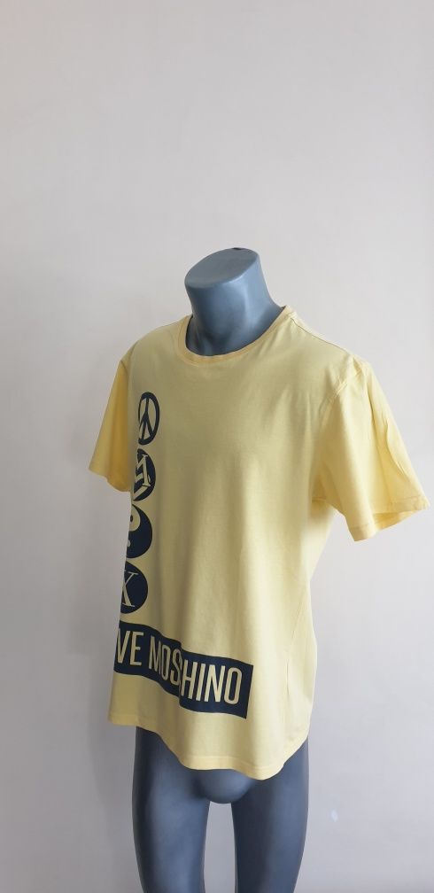 LOVE MOSCHINO Cotton Made in Italy Mens Size L ОРИГИНАЛ! Мъжка Тениска