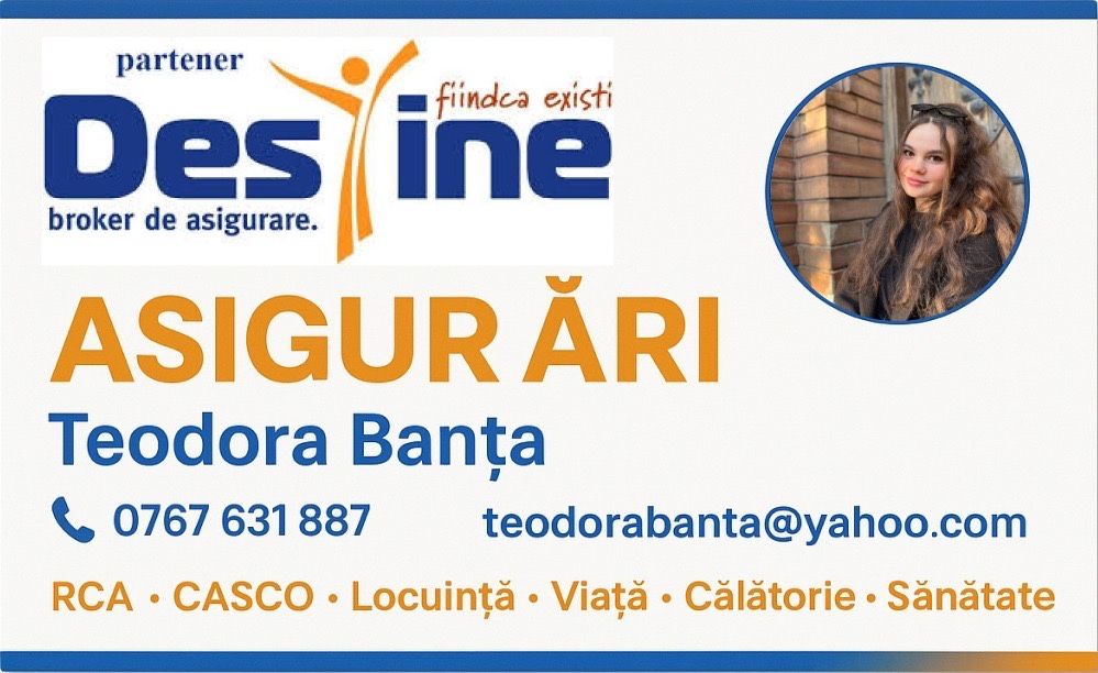 Asigurări: RCA, PAD, PAID, asigurări de viata/sănătate/călătorie