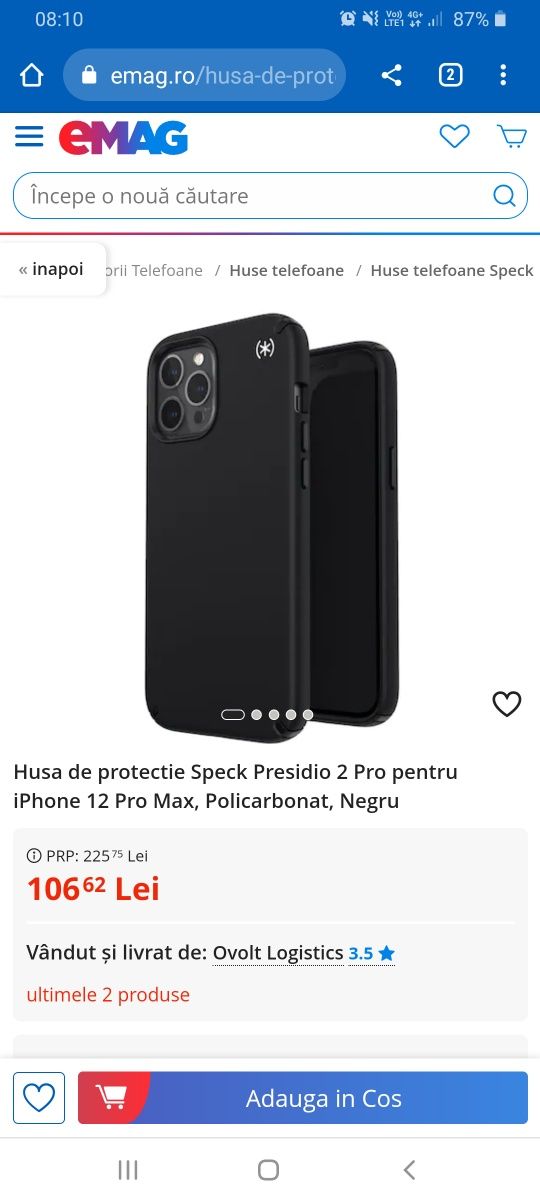 Lot 10 huse Presidio 2 Pro pentru iPhone 12 Pro Max NOI