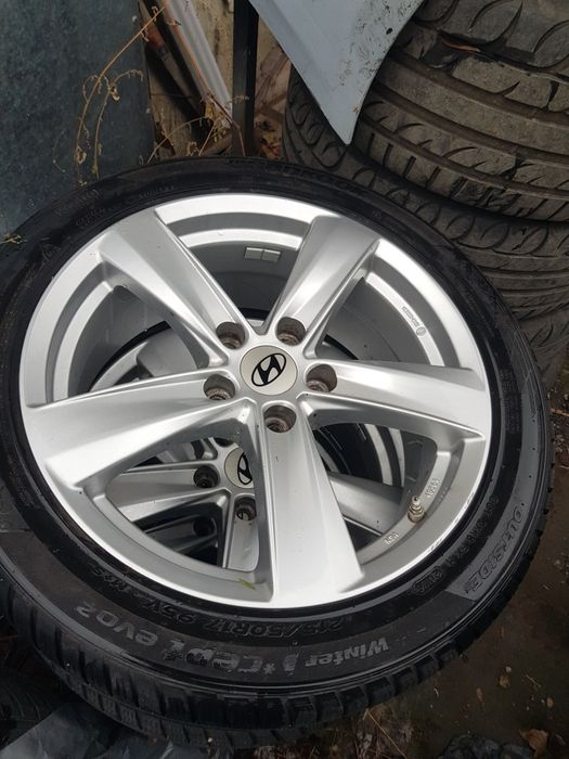 Jante hyundai5×114.3,17 anvelope iarna,senzori presiune