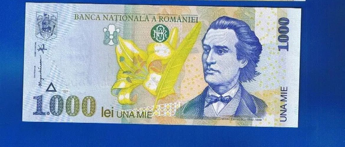 Bancnote 1000 lei 1998 UNC SERII CONSECUTIVE FIȘIC