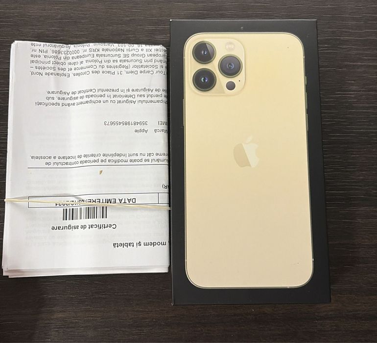 iPhone 13 pro max gold