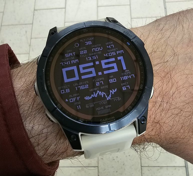 GPS Часовник Garmin Fenix 7 Sapphire Solar Mineral Blue