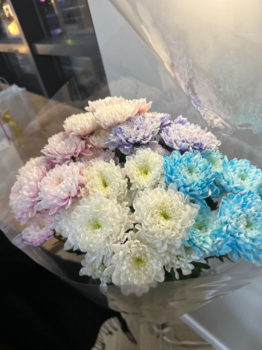 Цветы свежие сегодня получили