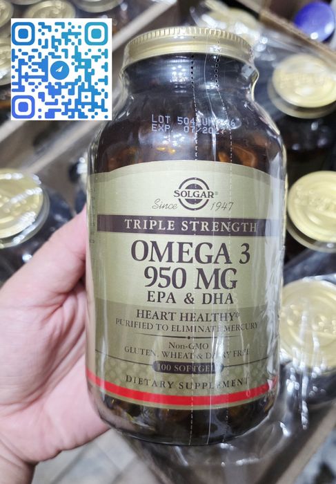 ДОСТАВКИ НЕТ Solgar Omega3 950, 100шт 390000 Made in USA