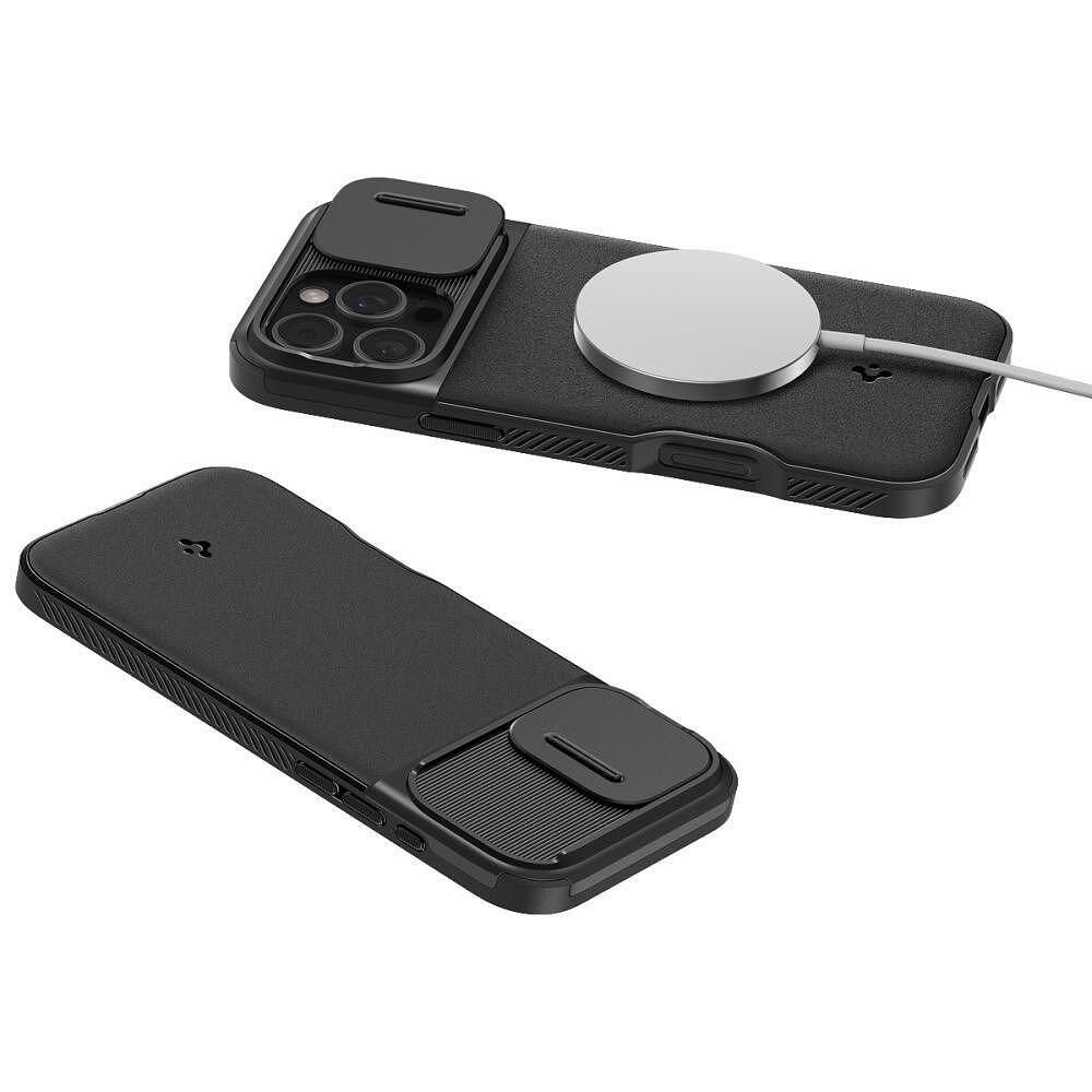 Кейс spigen optik armor mag magsafe за iphone 16 pro black