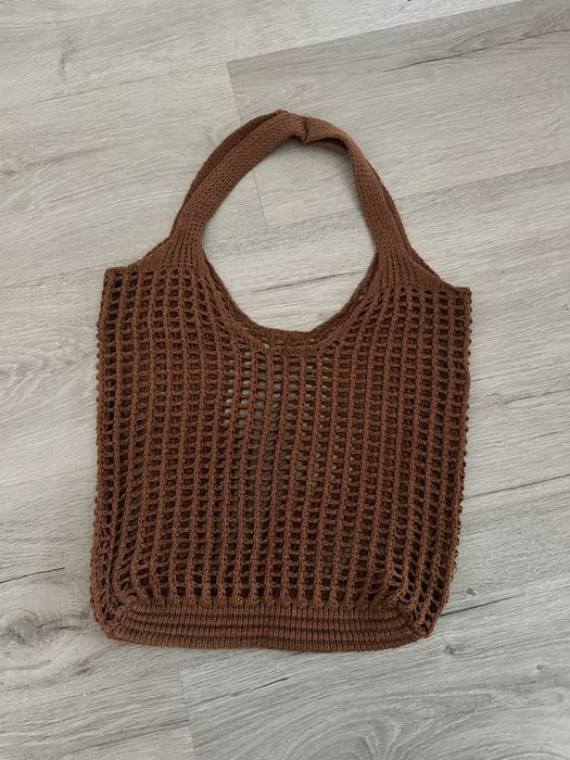 Кафява плажна чанта