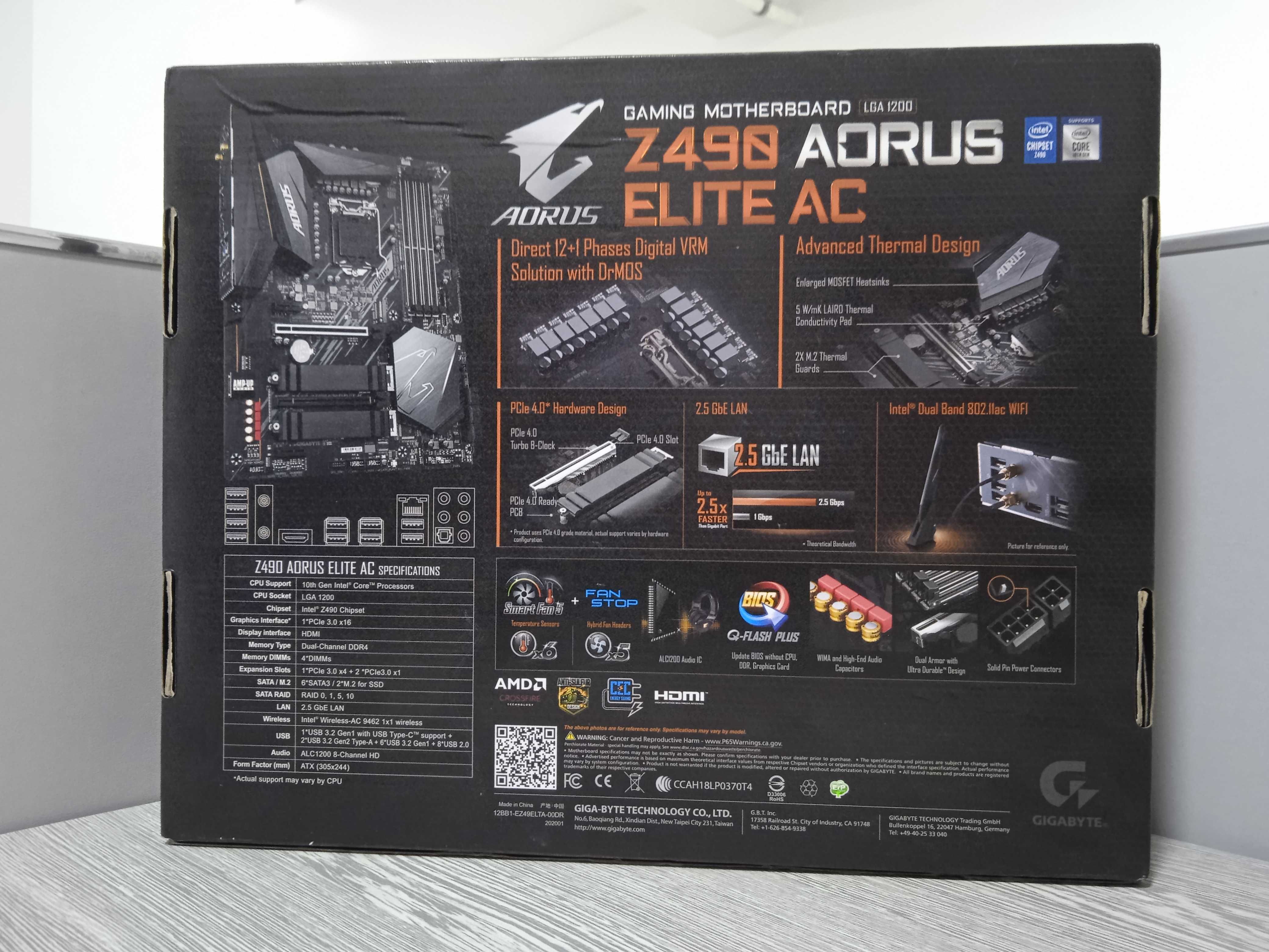 Materinskiy plata Gigabite z490