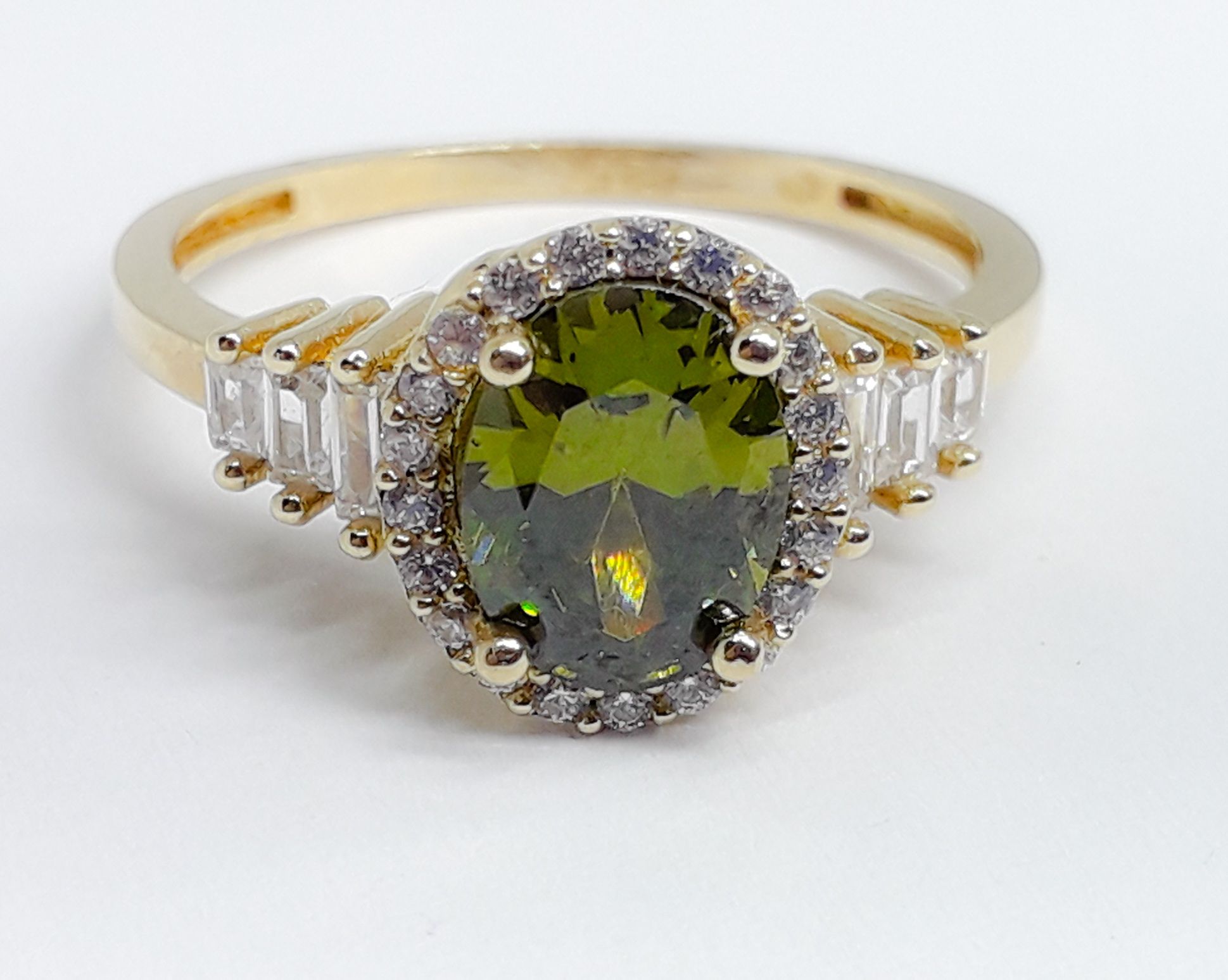 Inel din aur de 14k cu Peridot!!