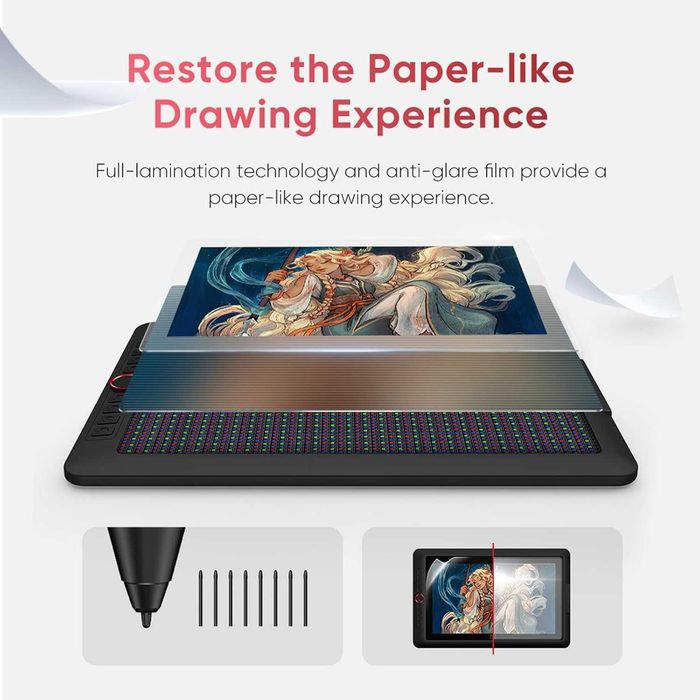 Tableta grafica XP-PEN Artist 15.6 Pro V2, 16K X3 ProSmart 1920 x 1080