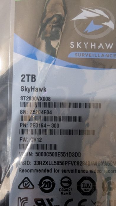 HDD Seagate Skyhawk Surveillance 2TB nou