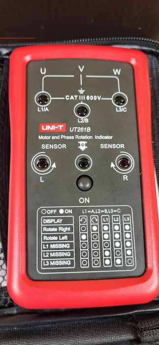 Detector rotatie faze tester succesiune faze UNI-T