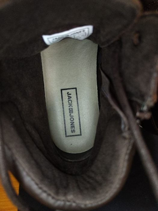 Ghete/bocanci  iarna Jack&Jones piele naturala 100%