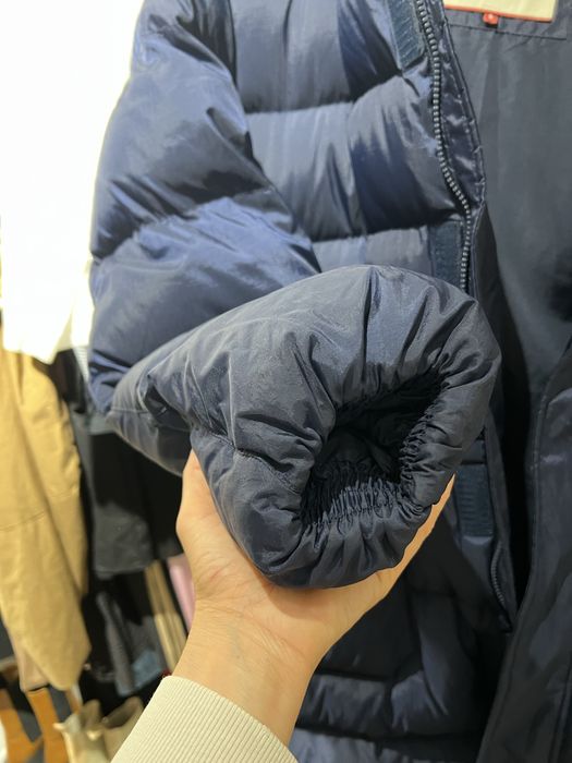 Geaca lunga TOMMY JEANS din pene si puf