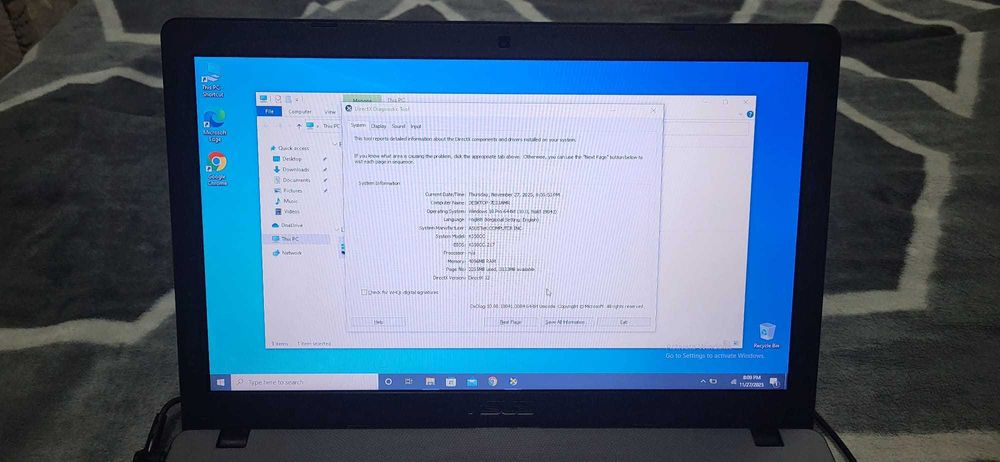 Laptop Asus x550cc Procesor Intel core i5-1135G7