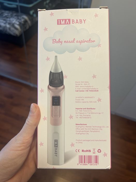 Aspirator nazal electric pentru bebelusi si copii silentios, USB