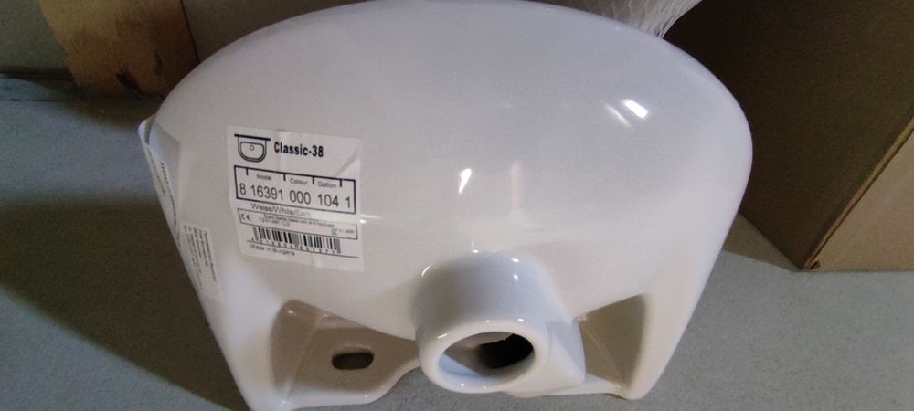 Pachet baie serviciu vas toaletă Mondial+chiuveta 38 cm Fayans