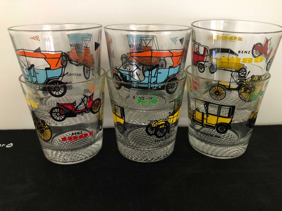Set 6 Pahare cu tematica auto Mercedes