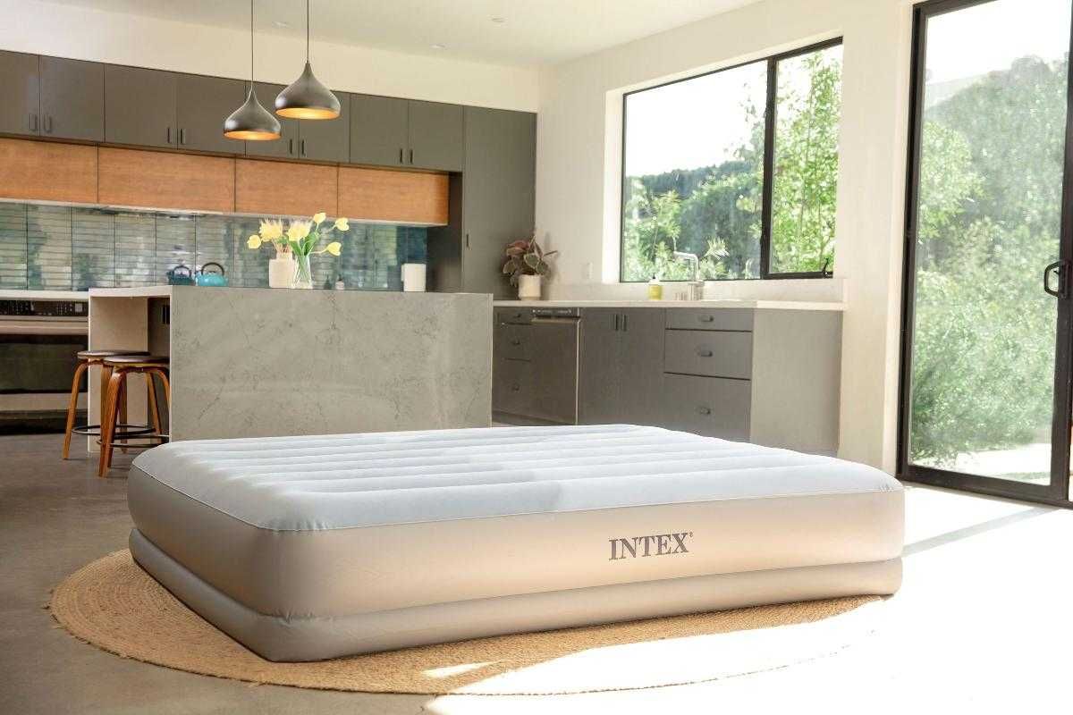 НАДУВАЕМ двоен ДЮШЕК легло, матрак спалня COMFORT Dura-Beam 203X152X36