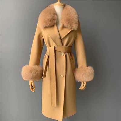 Palton Dama din Lână Cașmir - Palton Dama iarna-Paltoane Dama Elegante