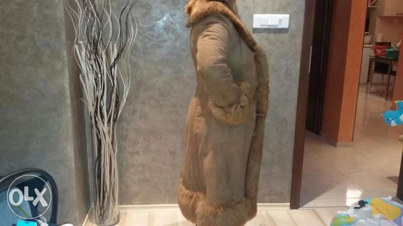 Кожен Кожух с Качулка от Русия