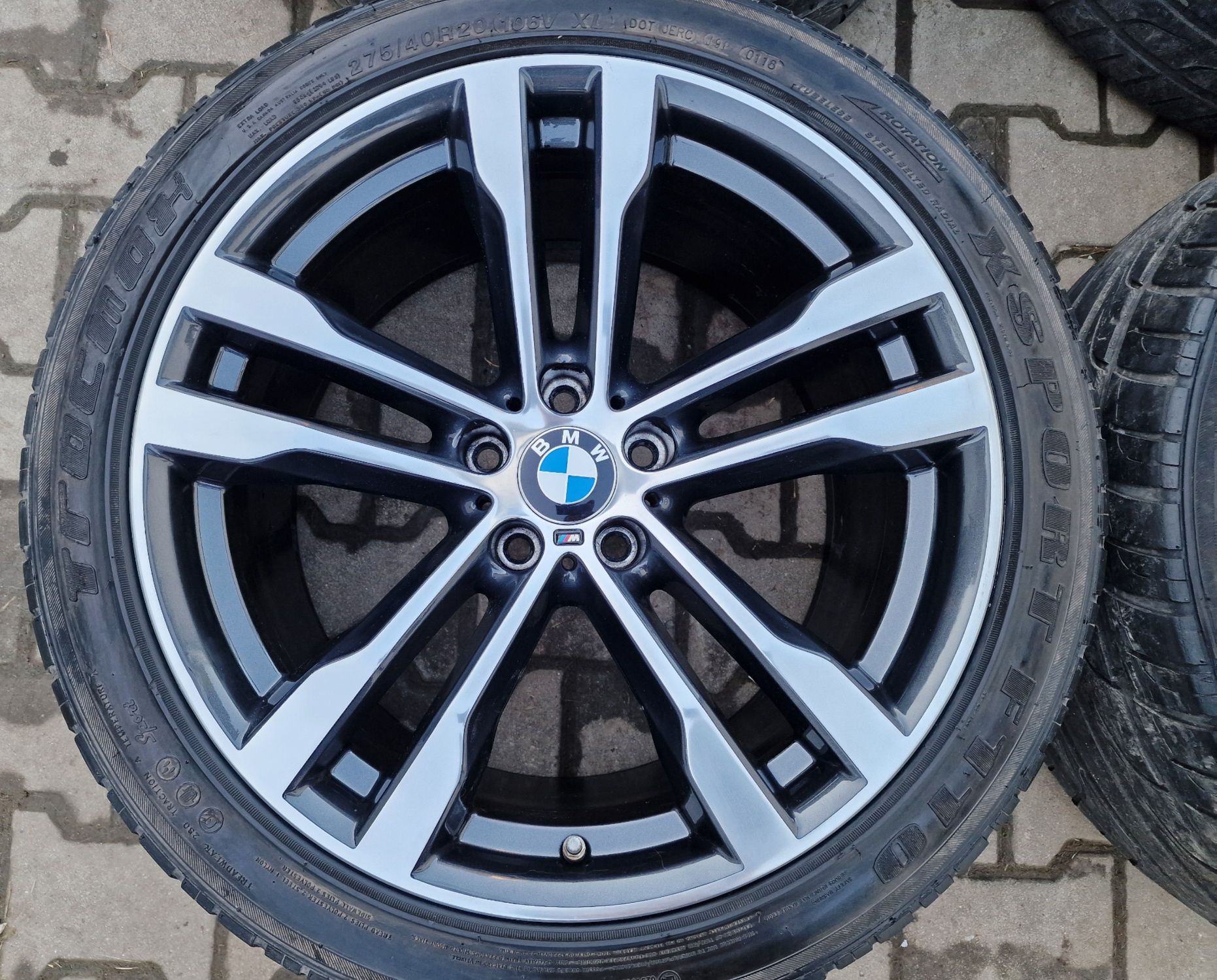 Jante BMW  M 468 pe 20 Diamond Cut BMW X5 F15 X6 F16 E71 roti anvelope