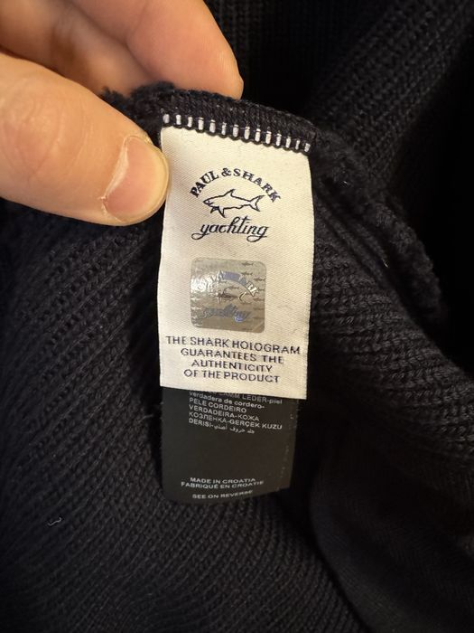 Paul Shark Мъжко Яке Вълнена Дебела Жилетка С Цип Размер XL