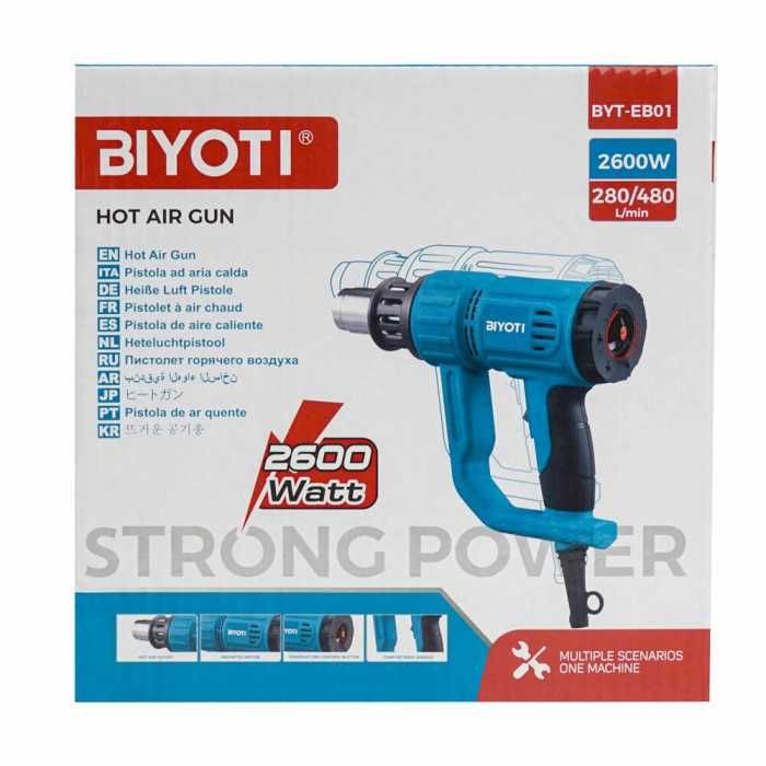 Строительный фен BIYOTI 2600W BYT-EB001