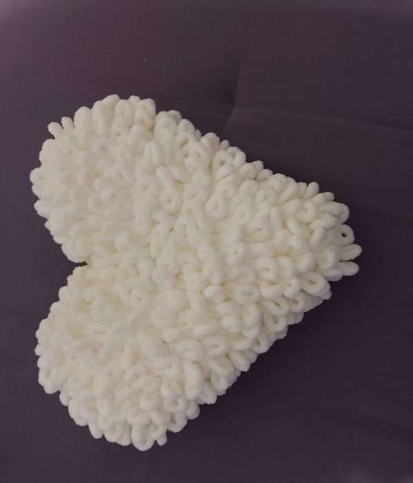 Ръчно изработено пухкаво сърце