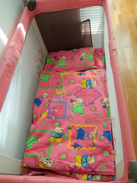 BEBINO сгъваема кошара на 2 нива FANTASY STAR