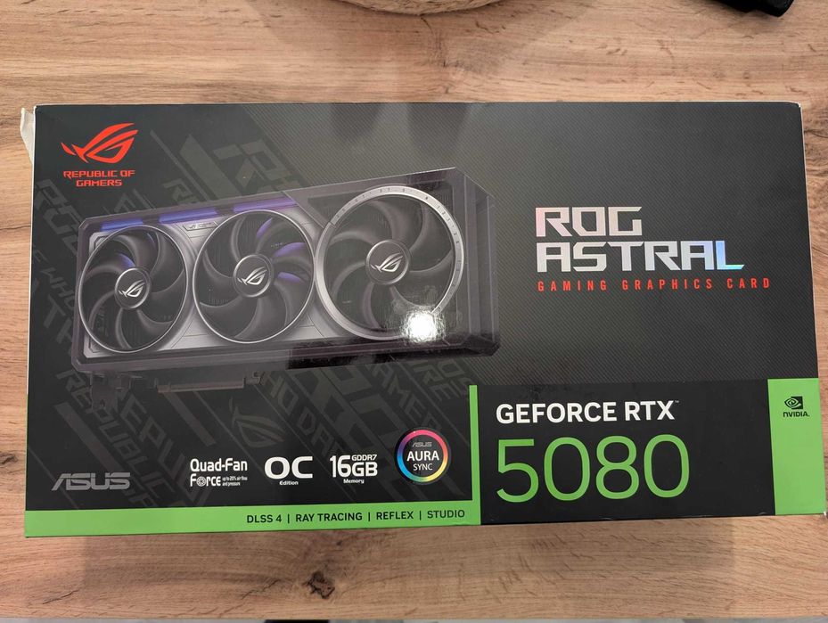 Placa video ASUS ROG Astral GeForce RTX 5080 OC Edition, 16GB GDDR7