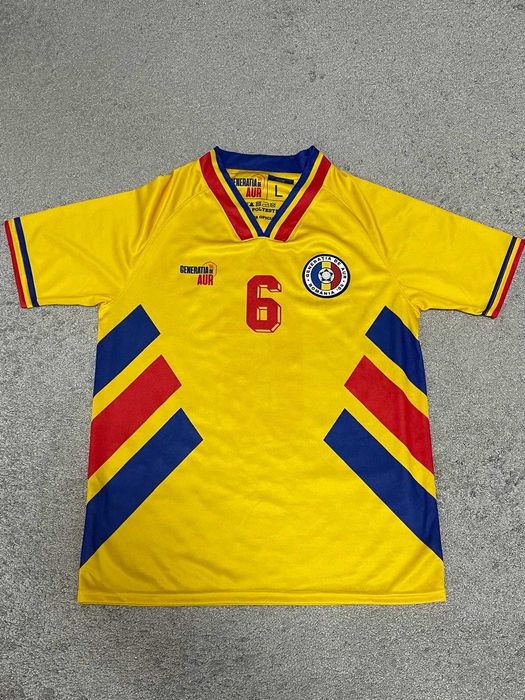 Tricou Generatia de Aur / Pasadena 94 / nr. 6 Gica Popescu cu autograf