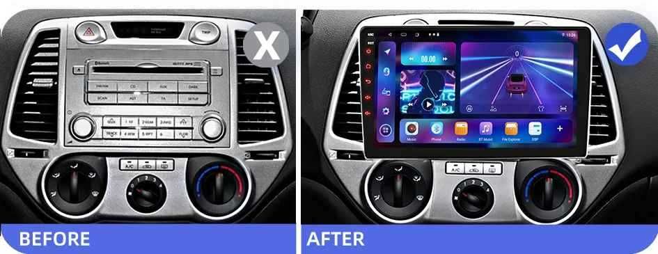 Hyundai I20 2008 - 2012 Мултимедия Навигация Android