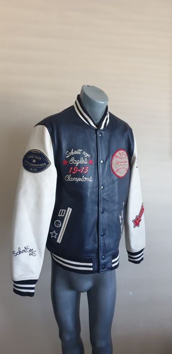 Schott NYC Teddy Avec Badges Leather / L  НОВО! ОРИГИНАЛ! Ест. кожа!