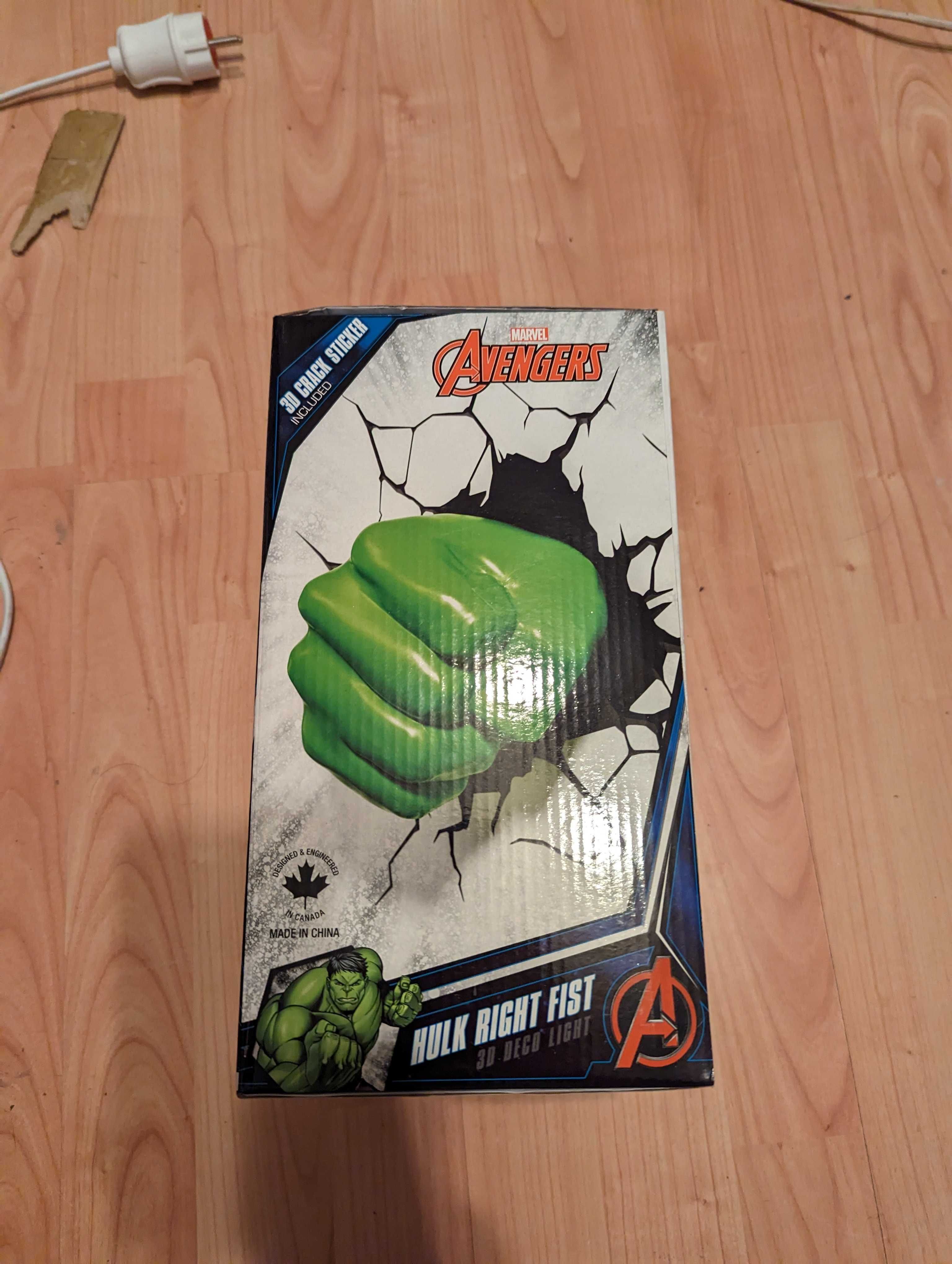 Lampa 3d Avengers Hulk Right Fist