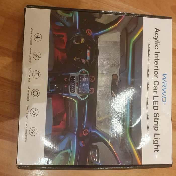 Lumini ambientale interior auto RGB 18 în 1