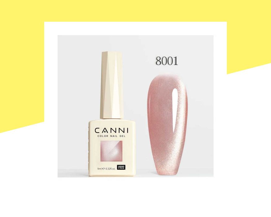 Професионален хипоалергенен гел лак котешко око CANNI - 9 мл.