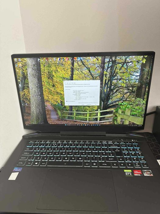 Laptop Gaming Ryzen 9 + RTX 3080, 32GB RAM, 1TB SSD, QHD 165Hz