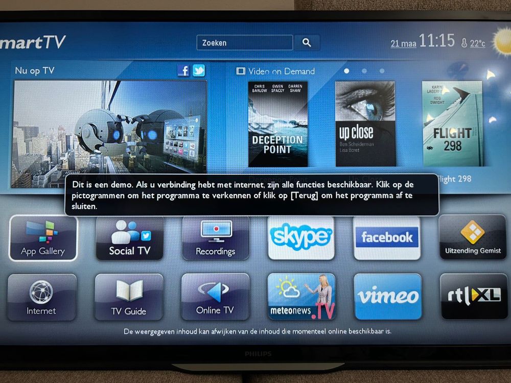 Smart tv Philips 101 cm