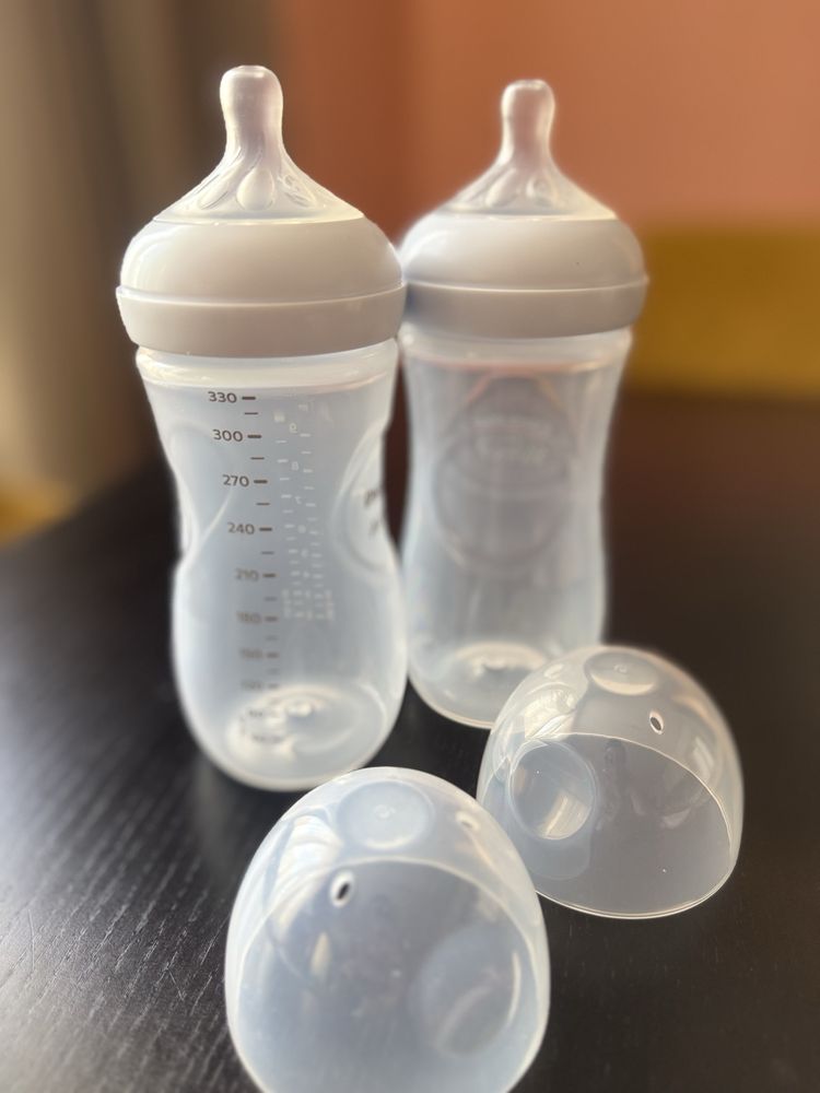 2 броя шише против колики, Philips Advent, 330 ml, 3 месеца+