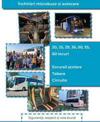 Inchiriez Microbuz Transport 8+1, 19+1, autocare 50, 54, 56 locuri