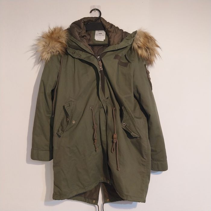 Jachetă Parka Kaki Bershka - Premium Collection - Mărimea L