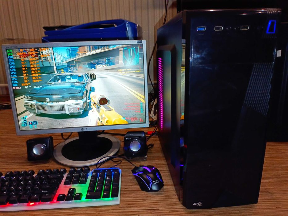 Игровой системный блок Core i7\RX580 8Gb\12GB\SSD120\1000Gb